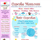 Tablet Screenshot of cupcakemom.com